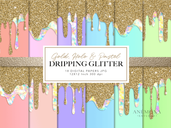 Dripping Gold and Pastel Backgrounds: A Designer's Guide