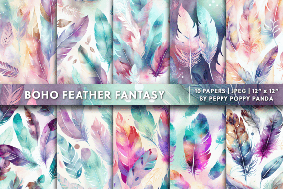 Embrace Nature's Artistry with Boho Feather Fantasy
