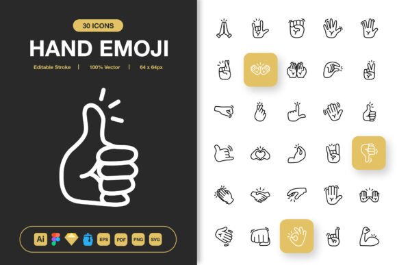 Hand Emoji Icons: Versatile Icon Sets for Modern Projects