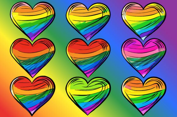 Pride Hearts in Rainbow Color: A Modern Symbol of Unity