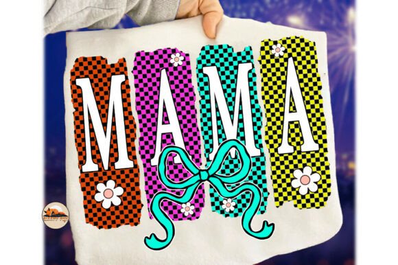 Retro Checkered Mama Png: A Preppy Mom Png Design Guide