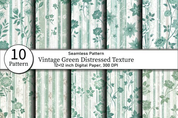 Vintage Green Distressed Texture: A Designer's Go-To for Authentic Character